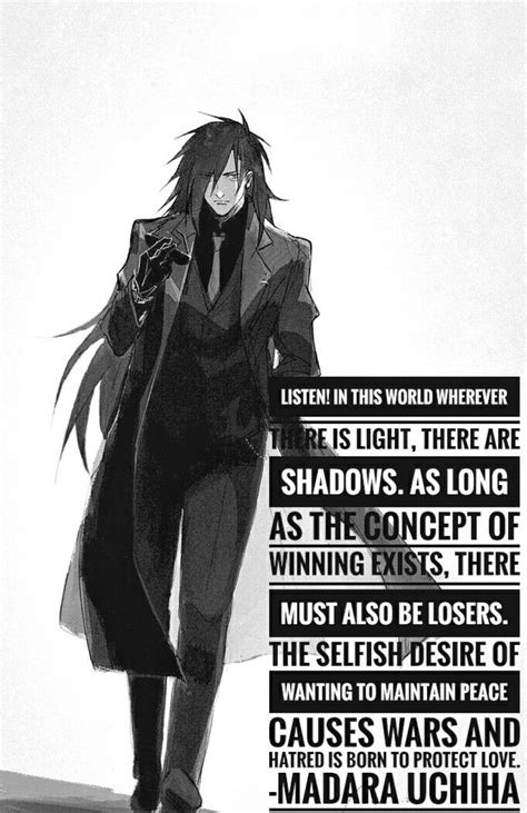 Many of madara's most famous lines are downers, which isn't surprising considering how evil he is below we've gathered the most memorable and epic madara uchiha quotes, which can be voted up. Madara Uchiha | Manga quotes, Naruto quotes, Anime quotes