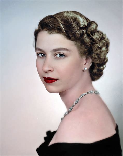 Her Majesty Queen Elizabeth Ii Shortly After Her Bringing Black And White Pictures To Life