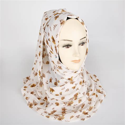 New Arrival Fancy Printing Hijab Scarf Muslim Women Printed Bubble