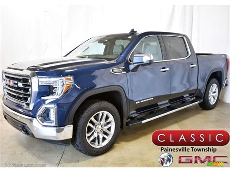 2019 Pacific Blue Metallic Gmc Sierra 1500 Slt Crew Cab 4wd 135154676