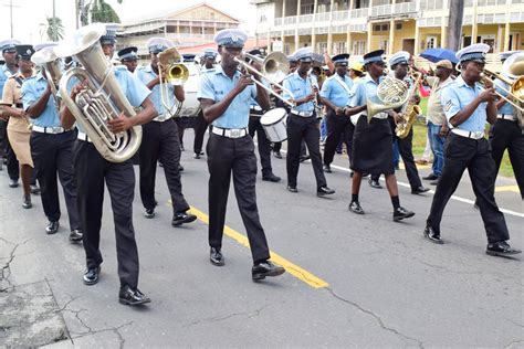 gpf kicks off 176th anniversary with massive route parade guyana chronicle