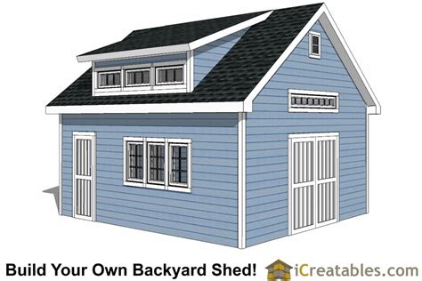 16x20 Shed Plans Build A Large Storage Shed Diy Shed Designs