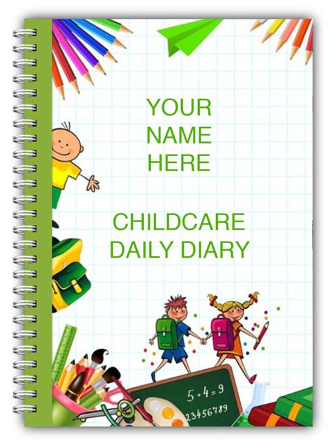 A5 Childcare Daily Diaries Hand Prints Bootiful Books