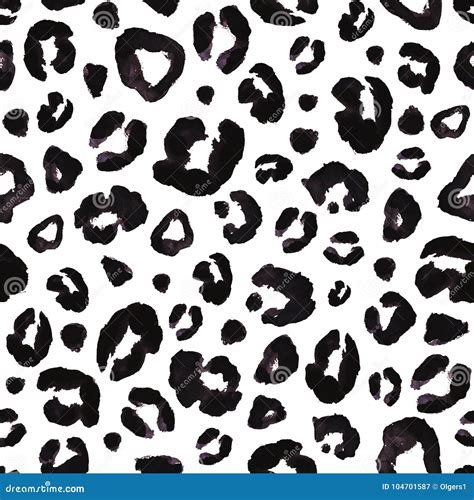 Snow Leopard Seamless Background Stock Illustration Illustration Of Hand Nature 104701587