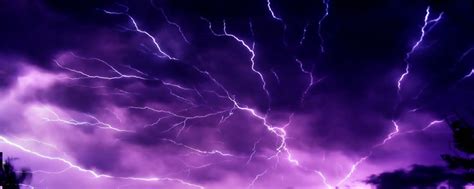 Lightning Background Lightning Effect Purple Background Image For