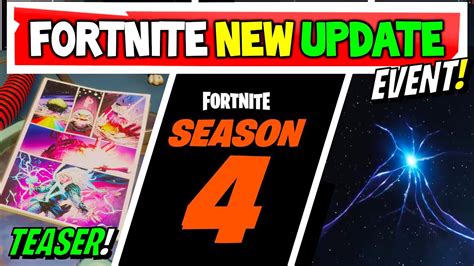 Fortnite Season 4 Teaser Event Fortnite Update Youtube