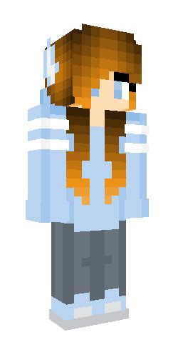 Blue Hoodie Minecraft Girl Skins