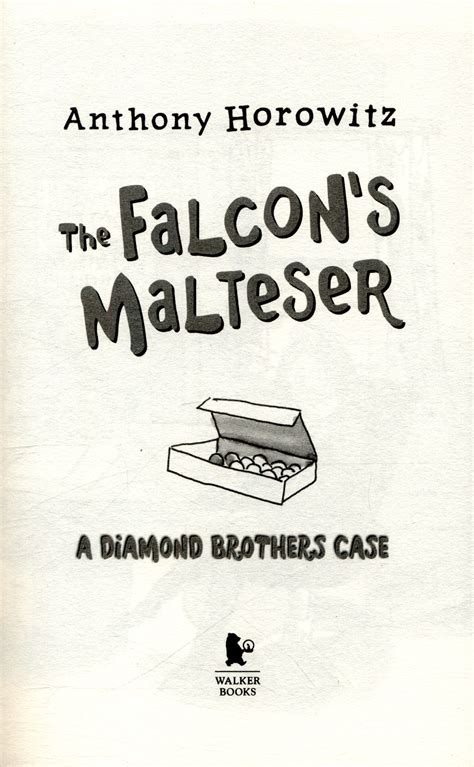 The Falcons Malteser By Horowitz Anthony 9781406365832 Brownsbfs