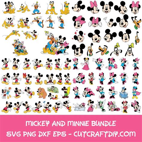 Walt Disney SVG Bundle, Mickey SVG, Minnie SVG, Disney SVG, Walt Disney