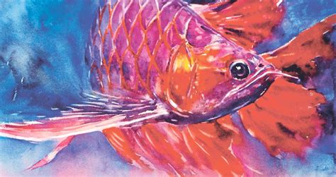 Membuat lukisan digital printing a4. Lukisan hidup arowana | Harian Metro