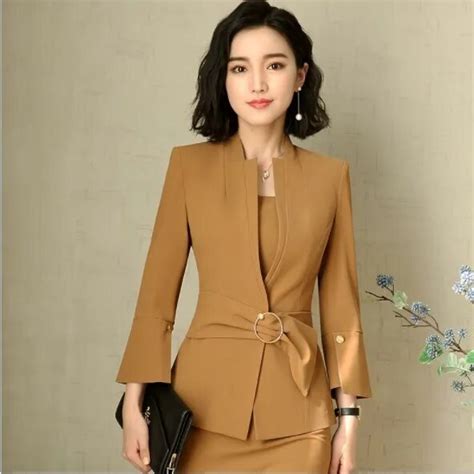 Womens Bodycon Dress Suits Office Two Piece Set Ol Outfits Three