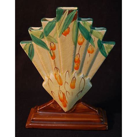 Vintage Myott Sons And Co 1930s Art Deco Hand Painted Fan Vase Oxfam Gb Oxfam’s Online Shop