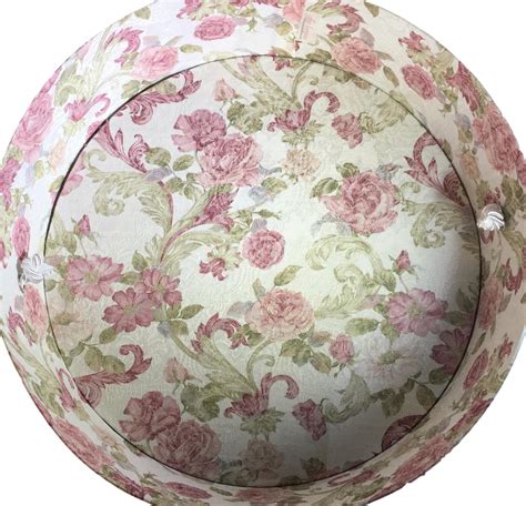 September 10, 2010 () 5/105a: Extra Large 18" Hat Box in Pink Scroll Floral on Cream ...