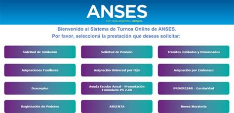 Si estas cobrando la prestación por desempleo te corresponden percibir asignaciones familiares y podes solicitarlas en cualquier momento del transcurso de la prestación. Pedir turno en ANSES por Internet - www.ANSES.gob.ar ...