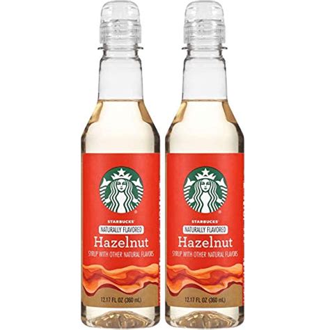 Starbucks Naturally Flavored Hazelnut Coffee Syrup 12 17 Fl Oz Pack