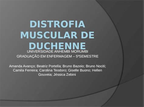 PPTX Distrofia Muscular De Duchenne PDFSLIDE NET