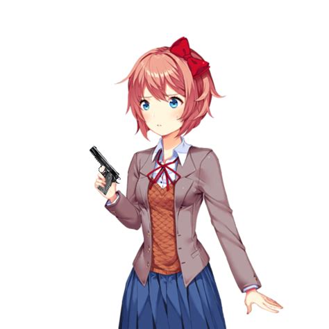 Yuri (ユリ) is one of the five main characters in doki doki literature club!, one of the five members of the literature club. sayori with a gun (edit) : DDLC
