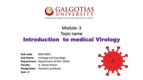 Introduction To Medical Virology Ppt