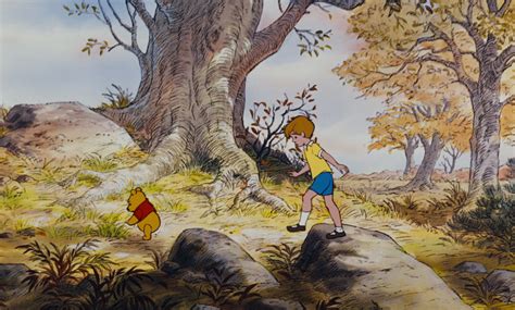 Image Winnie The Pooh And Christopher Robin Are Walking Up A Hill
