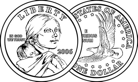 Both Sides Of A Dollar Clipart Etc
