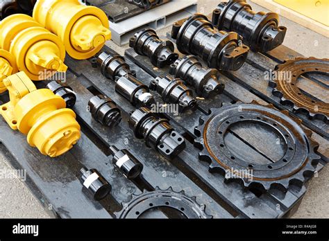 Spare Parts For Chassis Of Construction Machinery Stock Photo Alamy