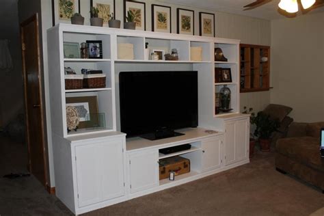 This is a photo of an unfinished diy entertainment center plan. ana white media unit | Diy entertainment center, Diy ...