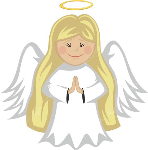 Little Cute Angels Isolated Child Blonde Vector Isolated Child