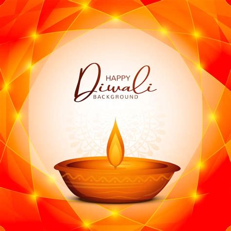 Free Vector Illustration Of Burning Diya On Happy Diwali Celebration