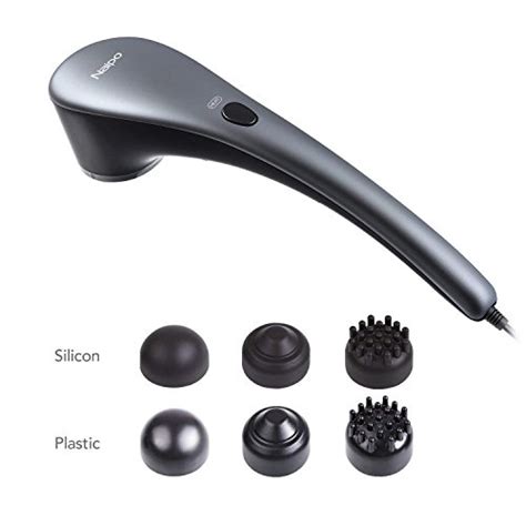 Naipo Handheld Percussion Massager Electric Back Massage With Heat And