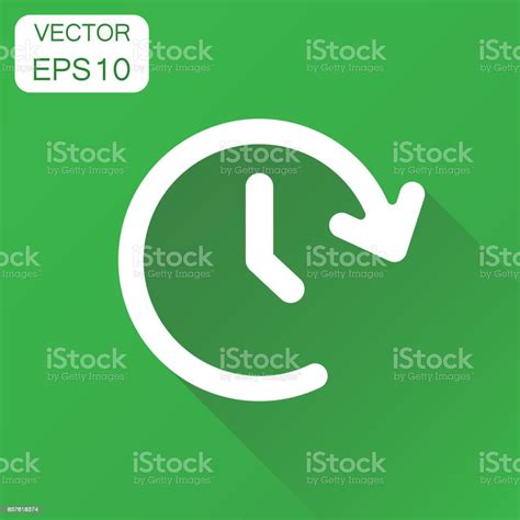 Clock Time Icon Business Concept Timer 24 Hours Pictogram Vector