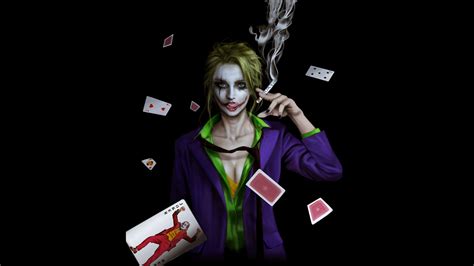 3840x2160 Joker Girl Smoking 4k Hd 4k Wallpapers Images Backgrounds Photos And Pictures