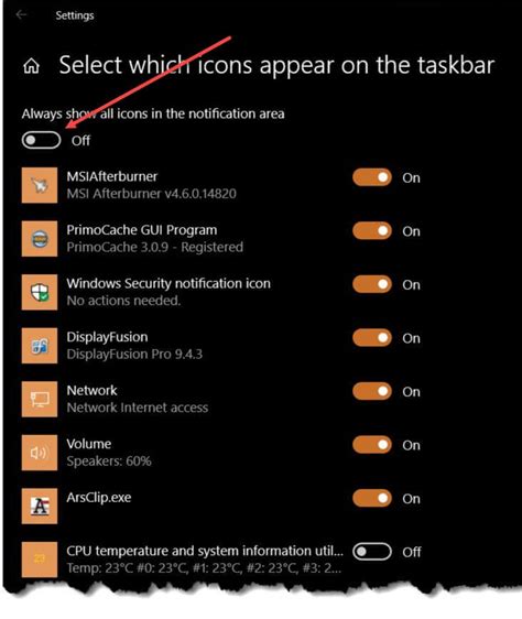 Windows 10 Quick Tips Hide System Tray Icons Daves Computer Tips