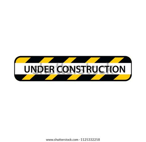 Under Construction Sign Stock Vector Royalty Free 1125332258