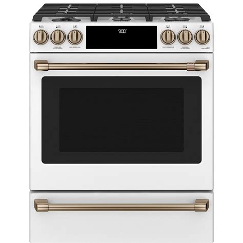 Café 30 Inch Slide In Dual Fuel Convection Range With Warming Drawer In