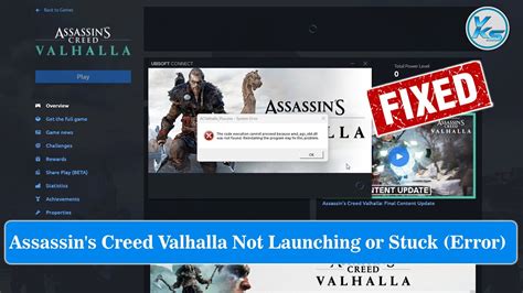How To Fix Assassin S Creed Valhalla Launching The Game Failed Game