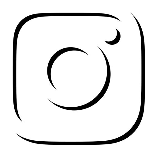 Instagram Logo Black And White Vector At Getdrawings Free Download