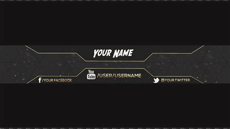 Reupload Free Amazing Youtube Channel Banner Template 5 Direct