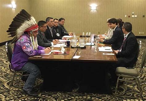 Netnewsledger Prime Minister Trudeau Meets With Chiefs