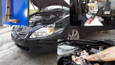 2003 Honda Accord J30 V6 Pcv Valve Brokenamsoil Power Foam Intake