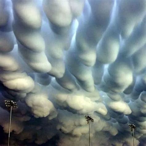 Mammatus Clouds Over Nebraska After A Tornado Mammatus Clouds