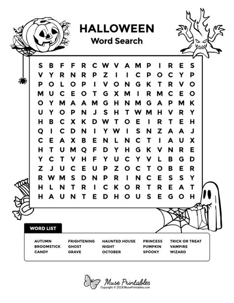 Free Halloween Word Search Download Wordcro