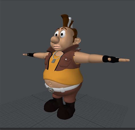 3d Model Fat Boy 3d Model Vr Ar Low Poly Rigged Cgtrader