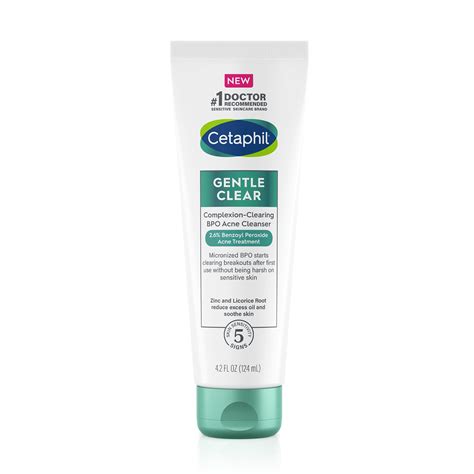 Cetaphil Gentle Clear Complexion Clearing Bpo Acne Cleanser 42 Oz