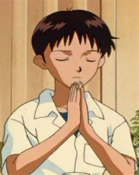 Tags Anime Shinji Ikari Neon Genesis Evangelion Praying Dorime Bless Neon Evangelion