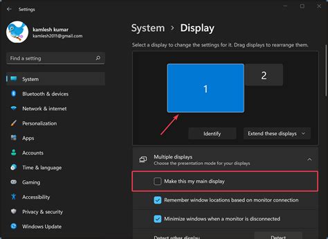 How To Set Main Display In Windows 11 Gear Up Windows