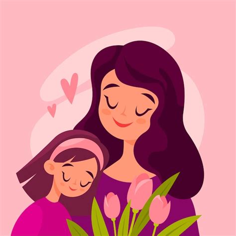 Feliz Dia Del Madre Dibujo Hija Ecoloringpage Com Pri