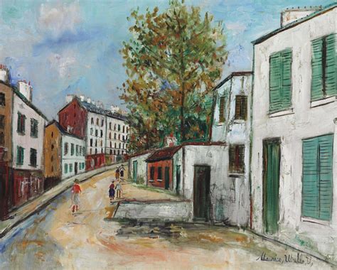 Maurice Utrillo 1883 1955 Rue à Montmartre 20th Century