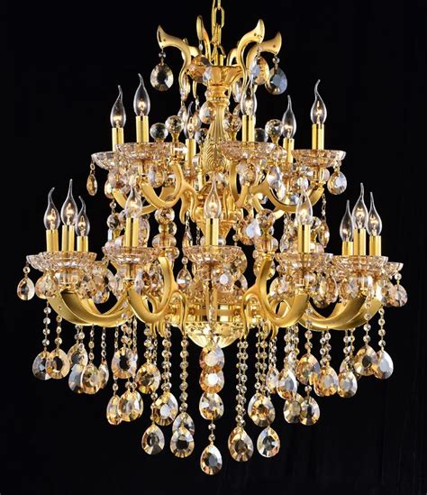 Luxury Gold Color Crystal Chandelier Chandeliers And Interior Light