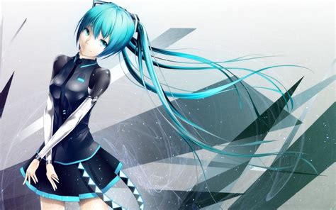 Download Wallpapers Hatsune Miku Vocaloid Blue Hair For Desktop With