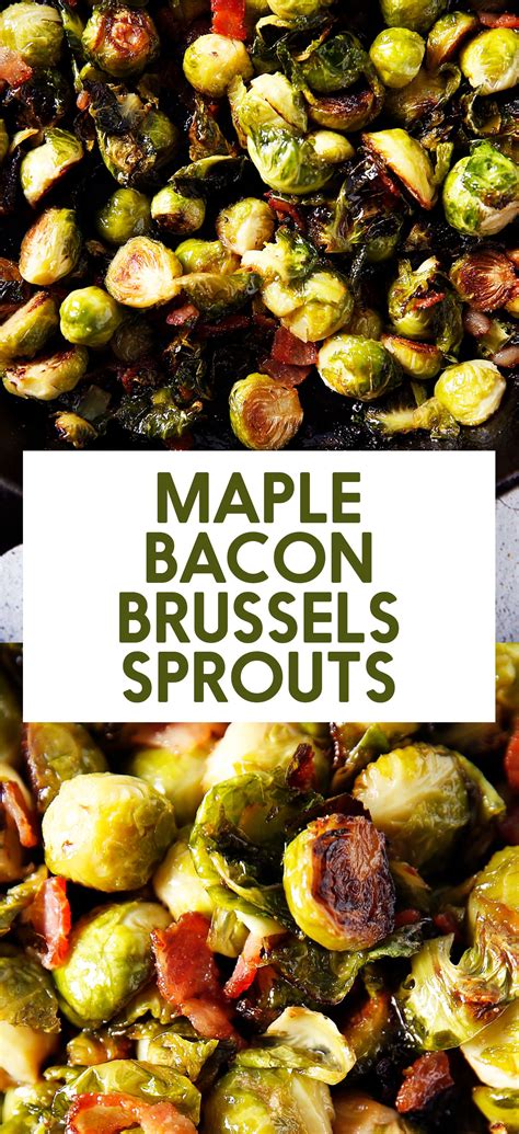 This recipe for maple syrup roasted brussels sprouts is nothing short of fabulous! These Maple Roasted Brussel Sprouts with Bacon will be the ...